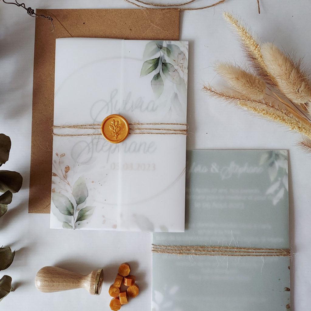 faire-part mariage collection "bouton d'or"