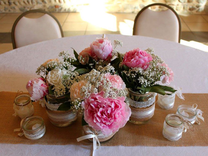 fleurs champetre chic