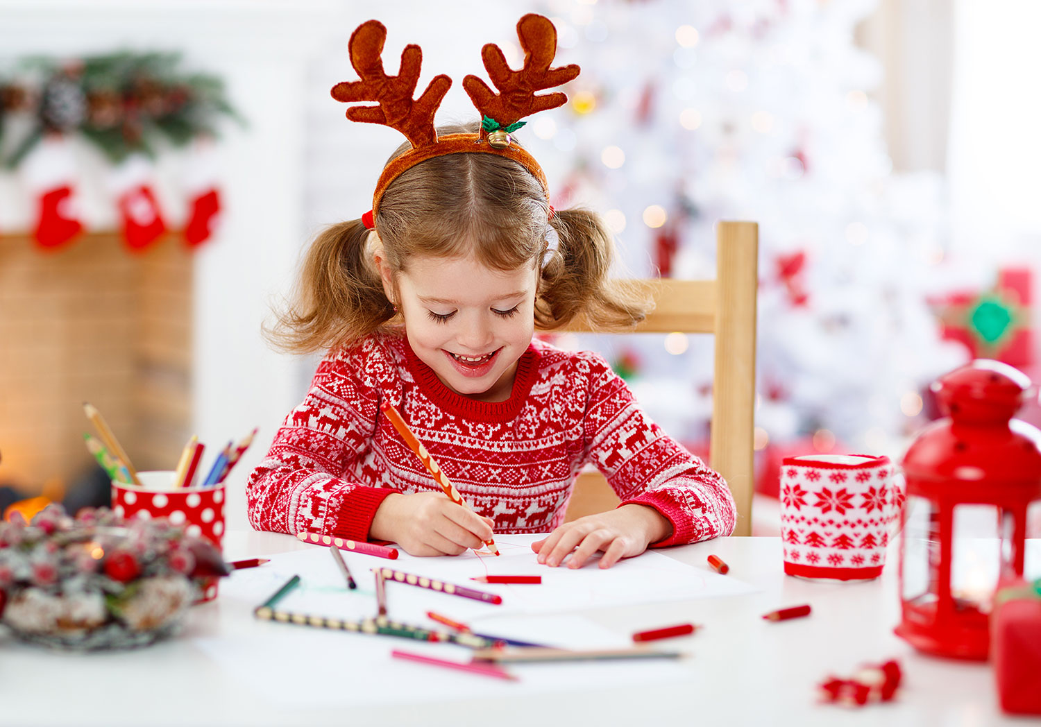 lettre du père noël à colorier