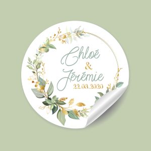 Stickers mariage collection Bouton d'Or