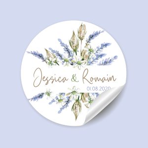 stickers mariage Lavande