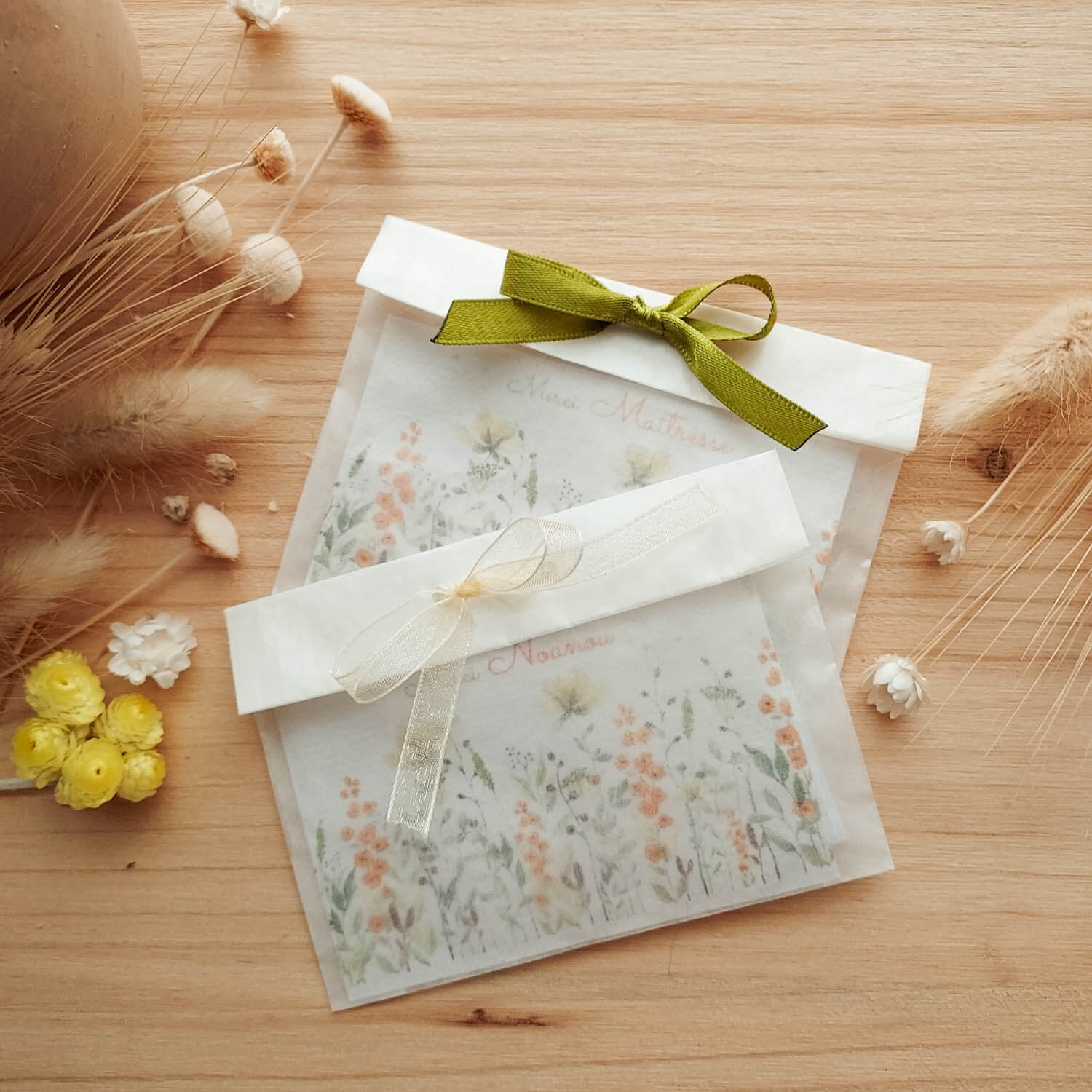 Cartes à planter merci Nounou merci Maitresse
