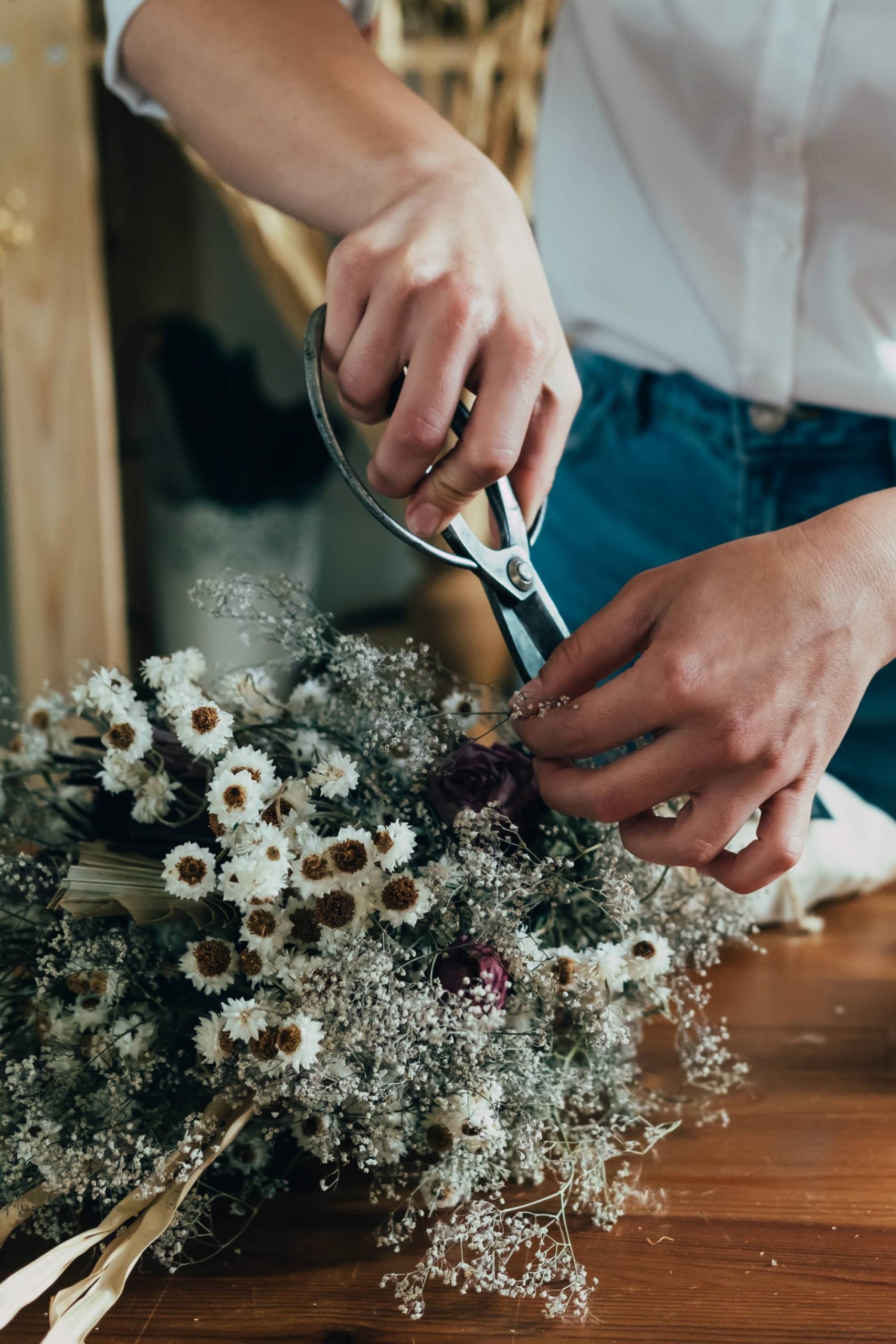 Conservez vos fleurs séchées
